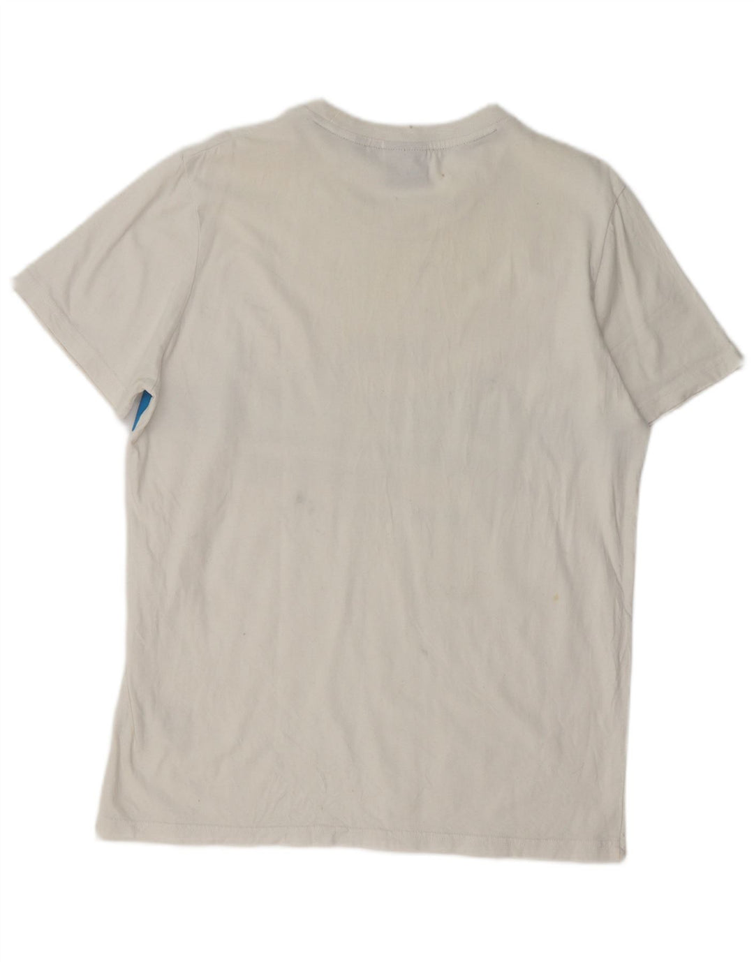SUPERDRY Herre grafisk T-shirt Top XL Hvid Bomuld