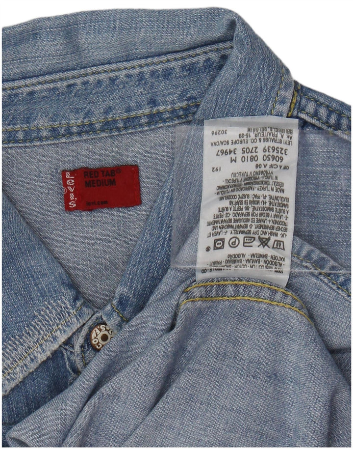 LEVI'S Denimskjorte til mænd mellemblå bomuld