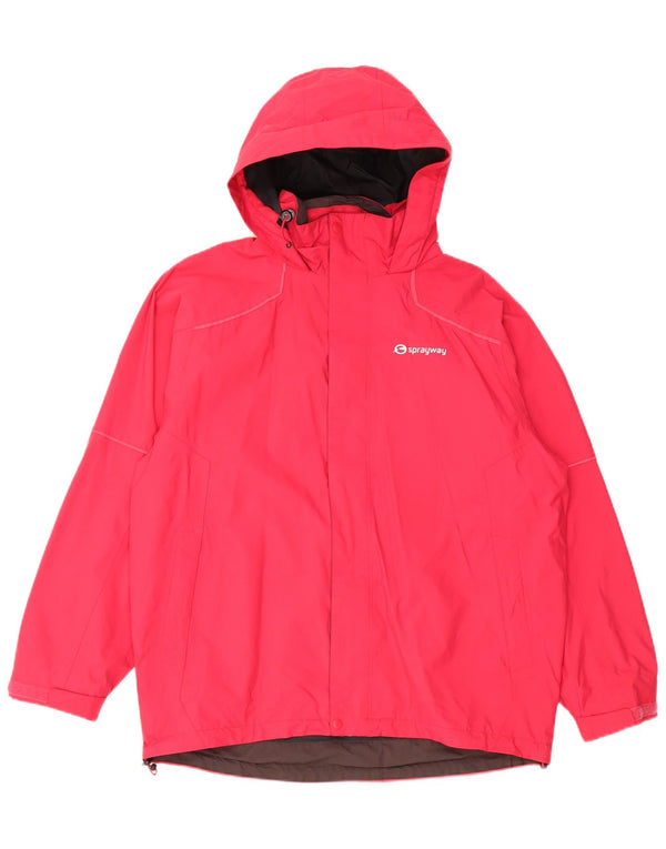 Sprayway piger hætte regnjakke 14-15 år Pink Nylon