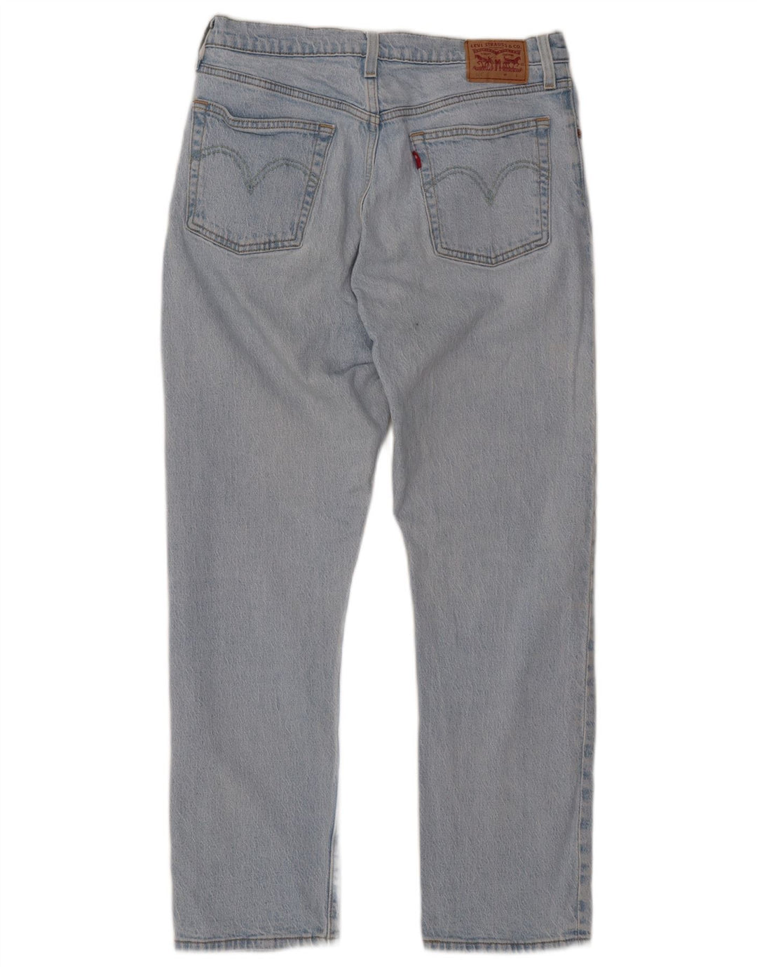 LEVI'S Dame 501 Straight Jeans W31 L28 Blå Bomuld