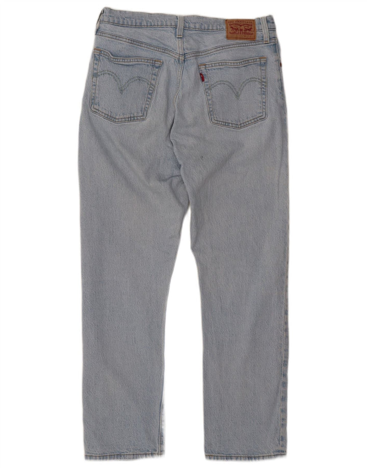LEVI'S Dame 501 Straight Jeans W31 L28 Blå Bomuld