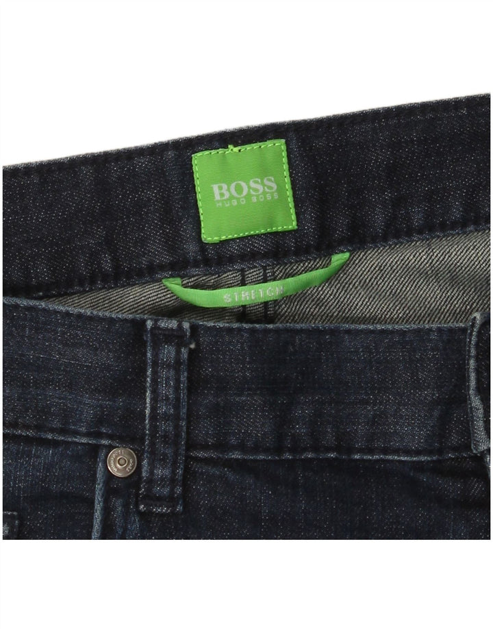 HUGO BOSS Straight jeans til mænd W36 L32 Marineblå