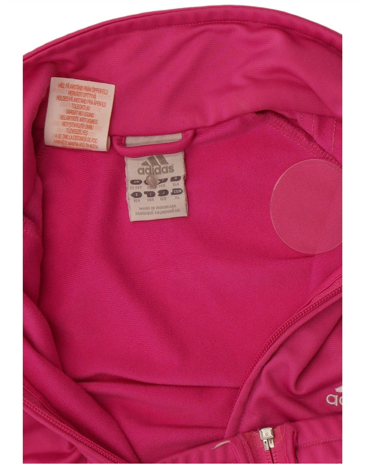 Adidas piger træningsdragt topjakke 13-14 år Pink