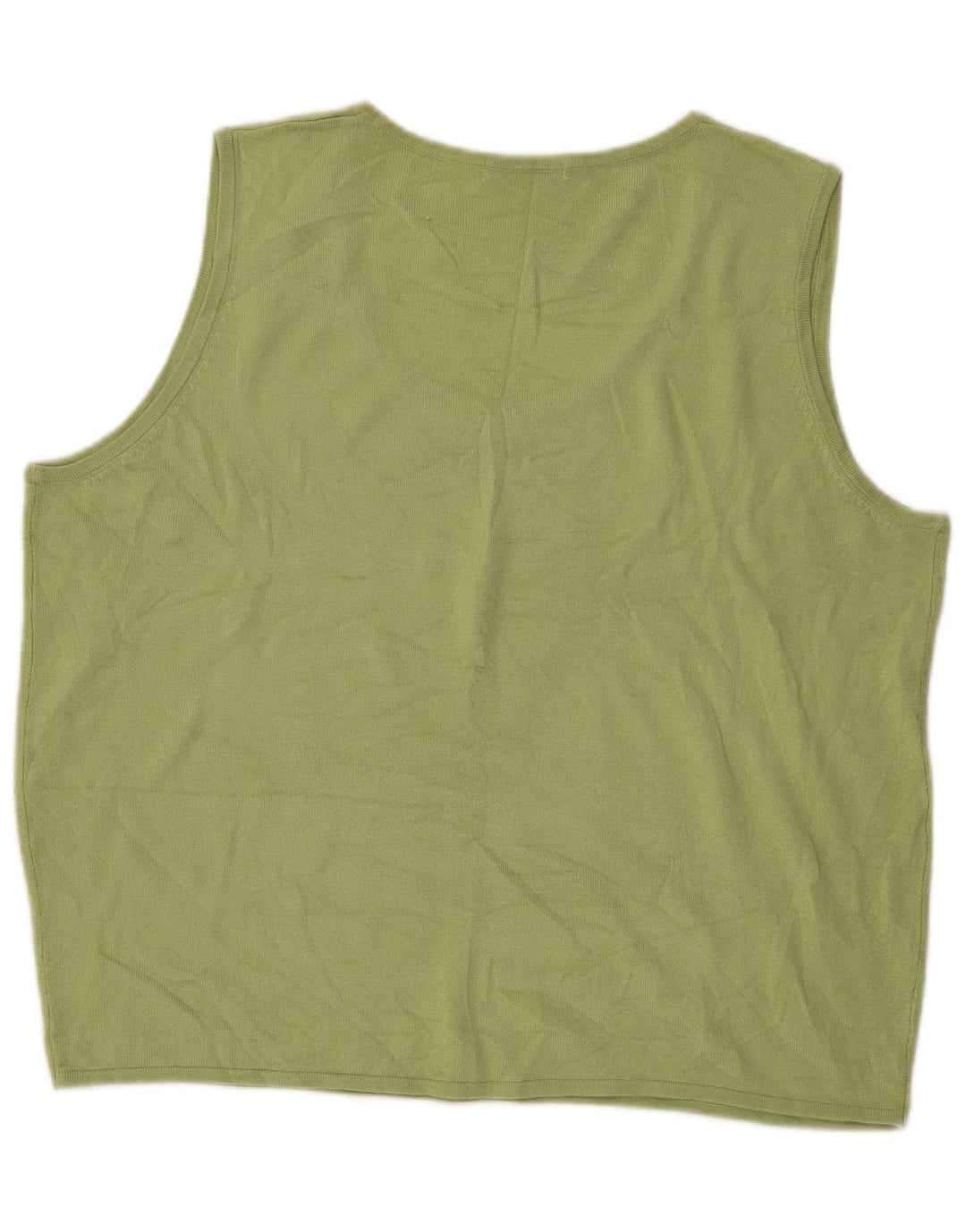 MARKS & SPENCER Dame Oversized Vest Tank Top UK 18 XL Grøn