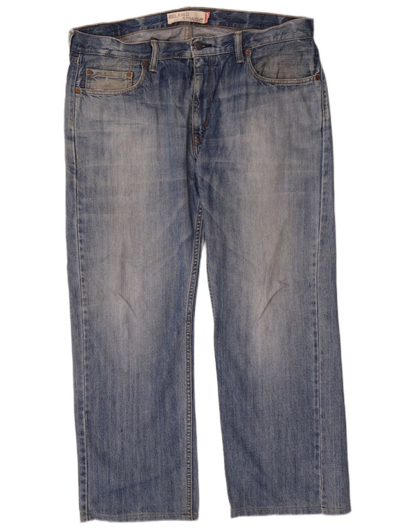 Levi's Herre 550 afslappet pasform lige jeans W36 L30 blå bomuld