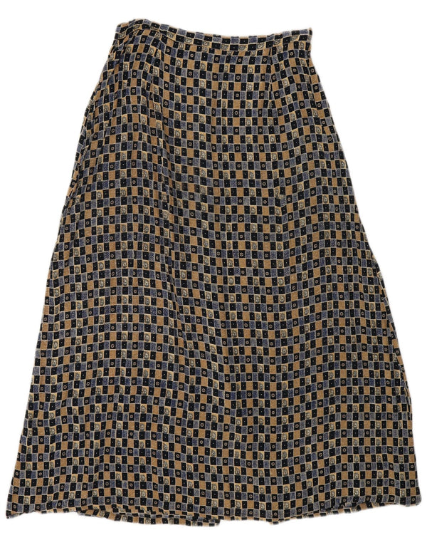 Monsoon Womens Petite Maxi Skirt UK 12 Medium W27 Multicolored Geometric