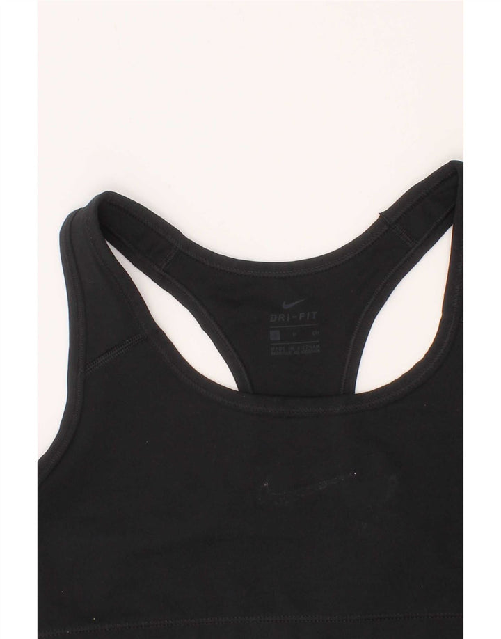 Nike Dame Dri Fit Sport BH Top Lille Sort Polyester Sports