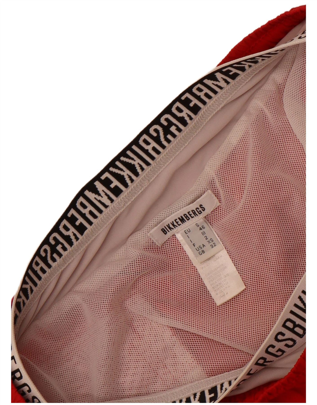 Bikkembergs Herre grafiske badeshorts Medium Rød Polyamid