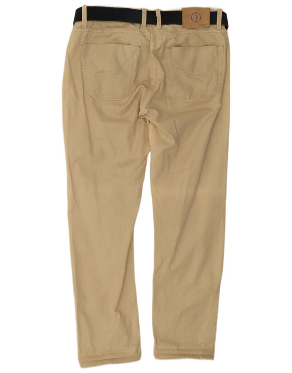 Jeckerson Womens Autograph Slim Fit Casual Trousers W33 L28 Beige Geometric