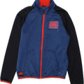 CANTERBURY Boys Tracksuit Top Jacket 7-8 Years Blue Colourblock Polyester Vintage Canterbury and Second-Hand Canterbury from Messina Hembry 