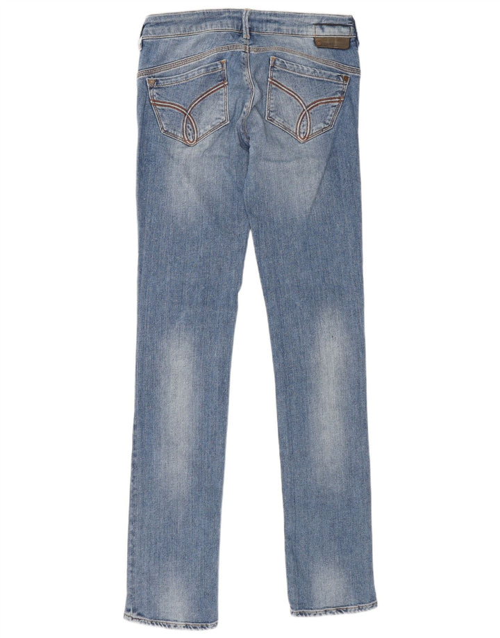 CALVIN KLEIN Dame Slim Jeans W27 L33 Blå Bomuld