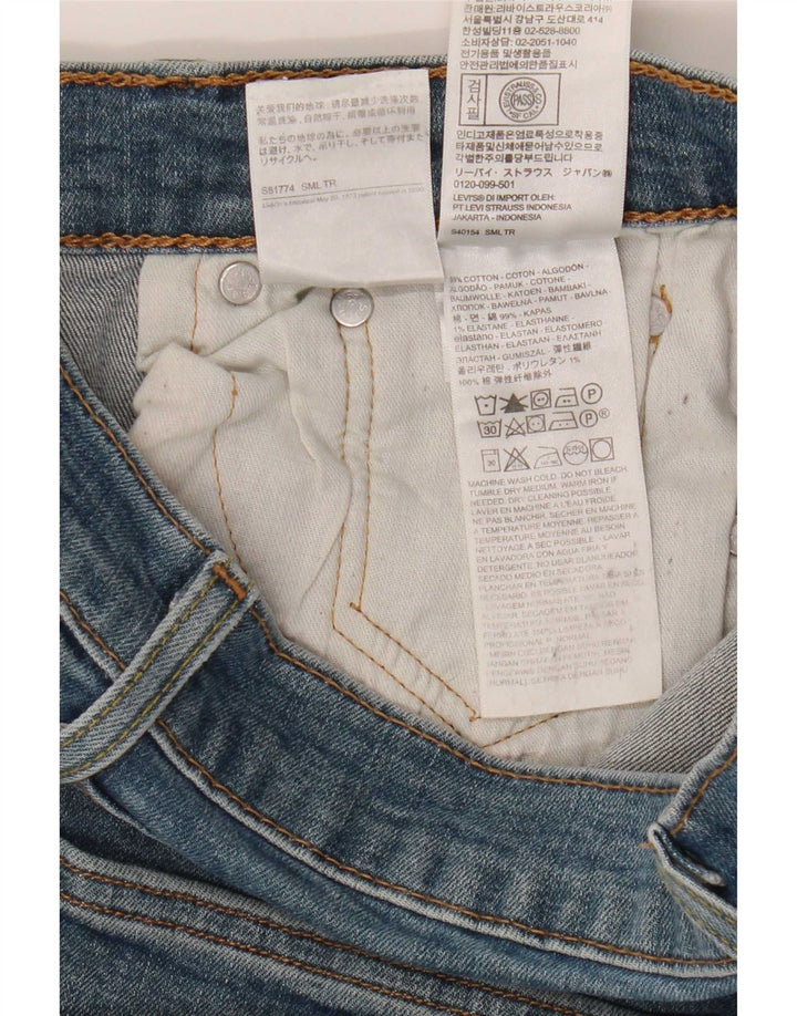 Levi's Womens 512 Slim Tapered Jeans W30 L31 Blå Bomuld