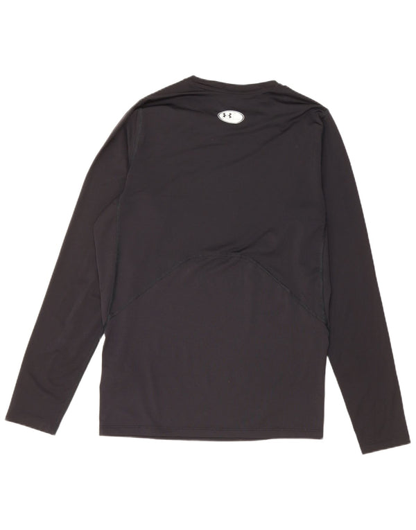 Under Armour Dame Heat Gear Top Langærmet UK 18 XL Sort Polyester