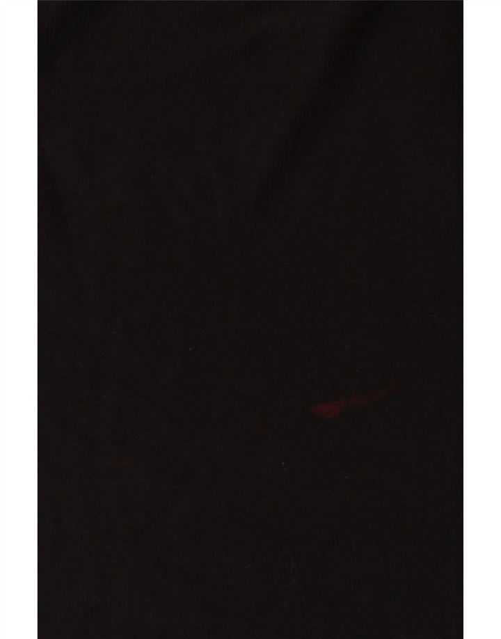 Zara Dame Oversized Top Langærmet UK 14 Medium Sort Viscose