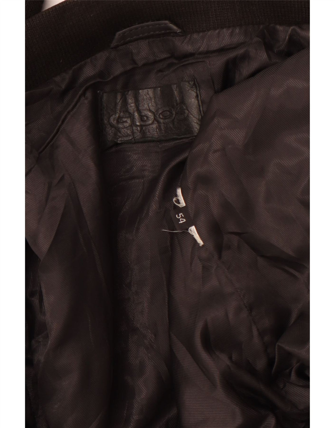 VINTAGE Herre Læderjakke UK 38 Medium Sort