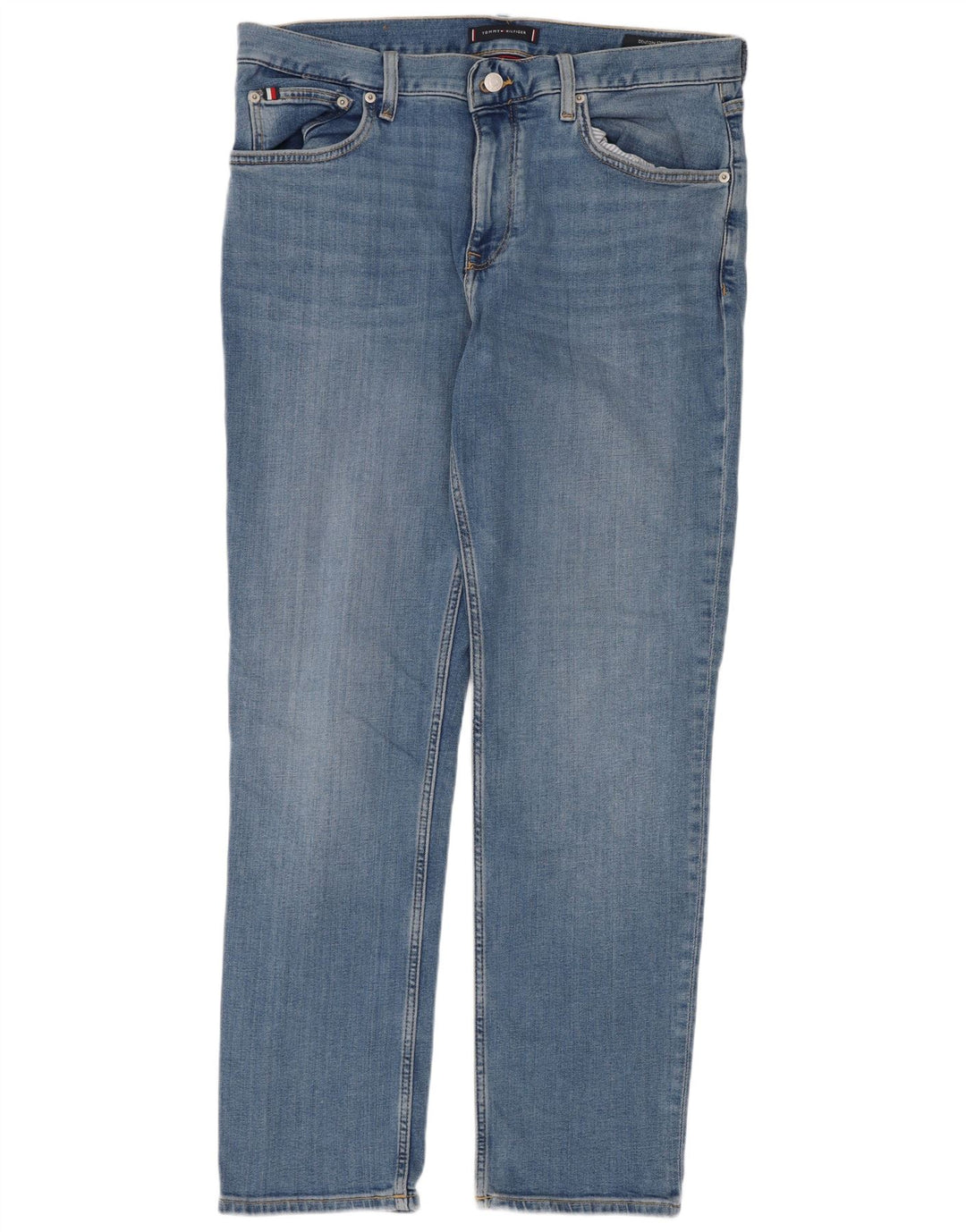 Tommy Hilfiger Herre Denton Straight Jeans W34 L32 Blå