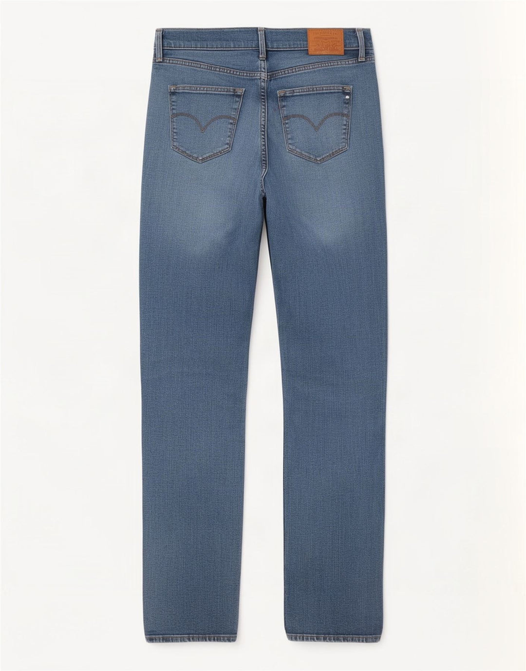 Levi's Dame 314 Shaping Straight Jeans W31 L31 Blå Bomuld