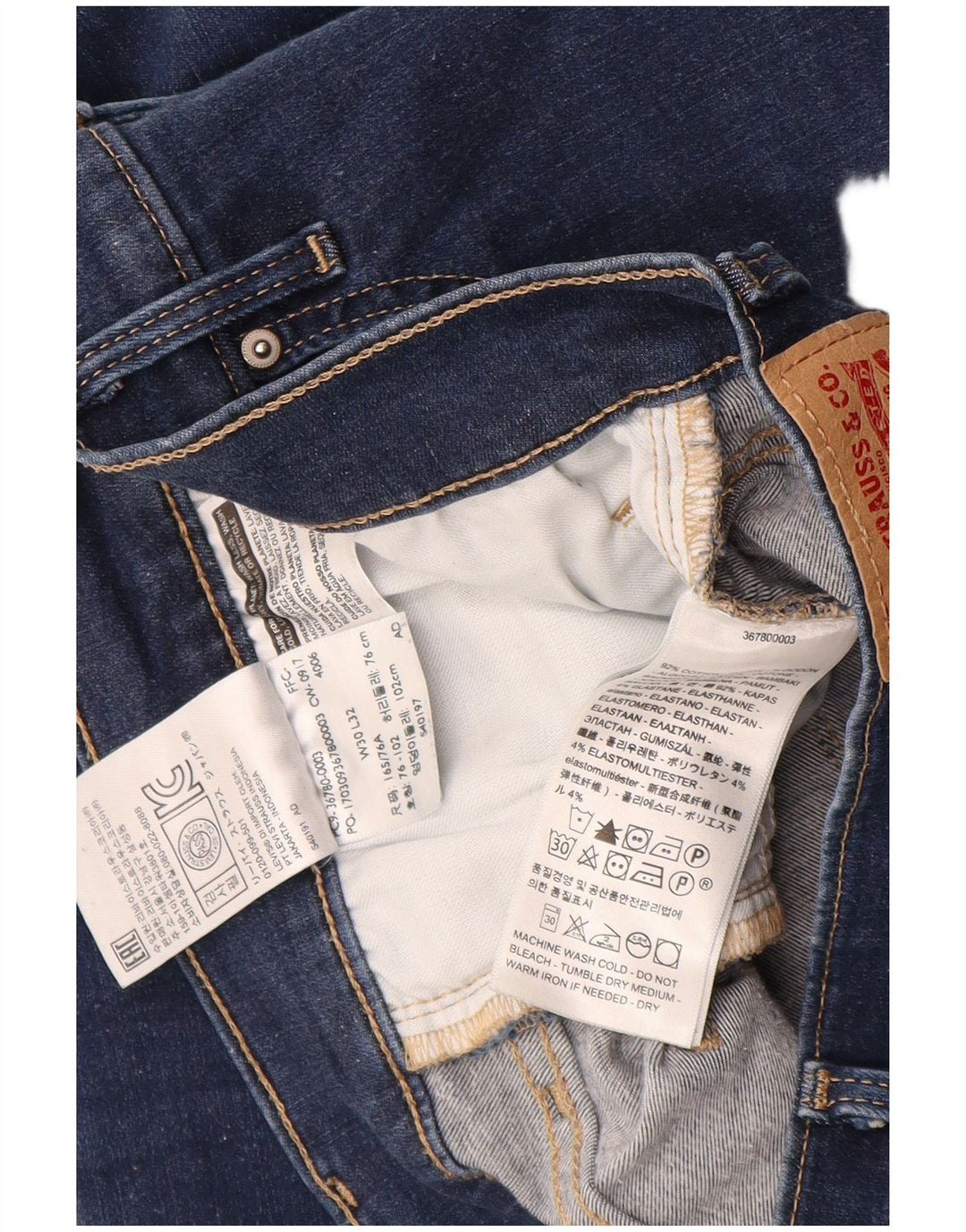 Levi's Skinny Jeans til kvinder W30 L32 Marineblå bomuld