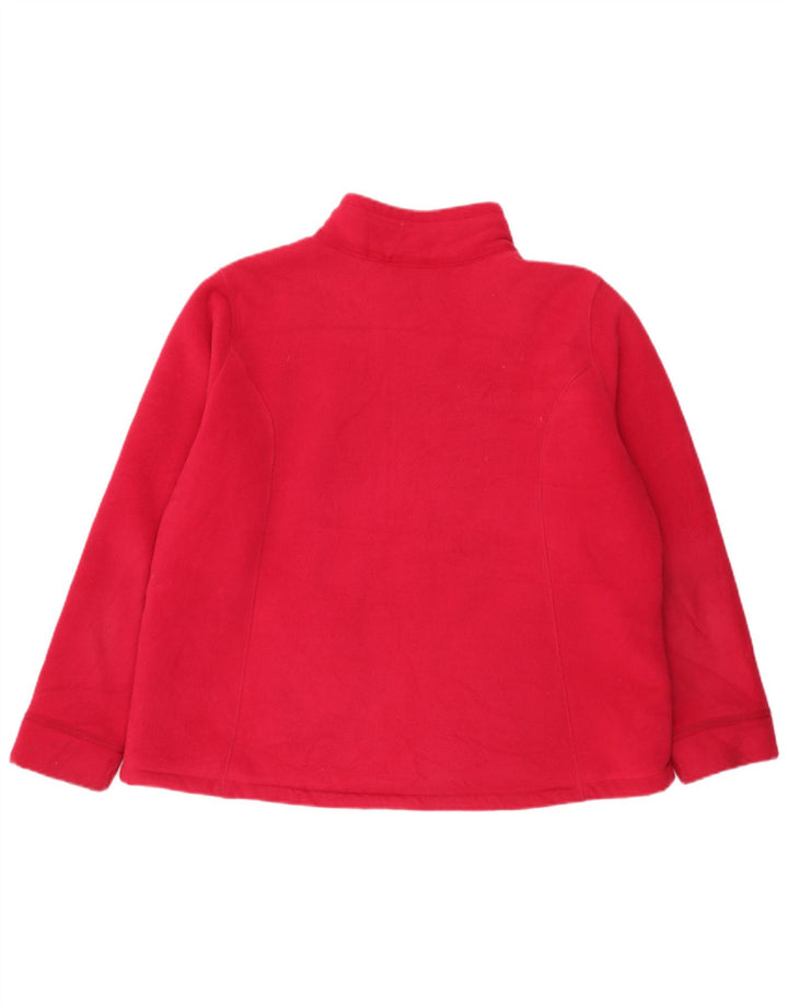 Marks & Spencer Fleecejakke til kvinder UK 20 2XL Rød Polyester