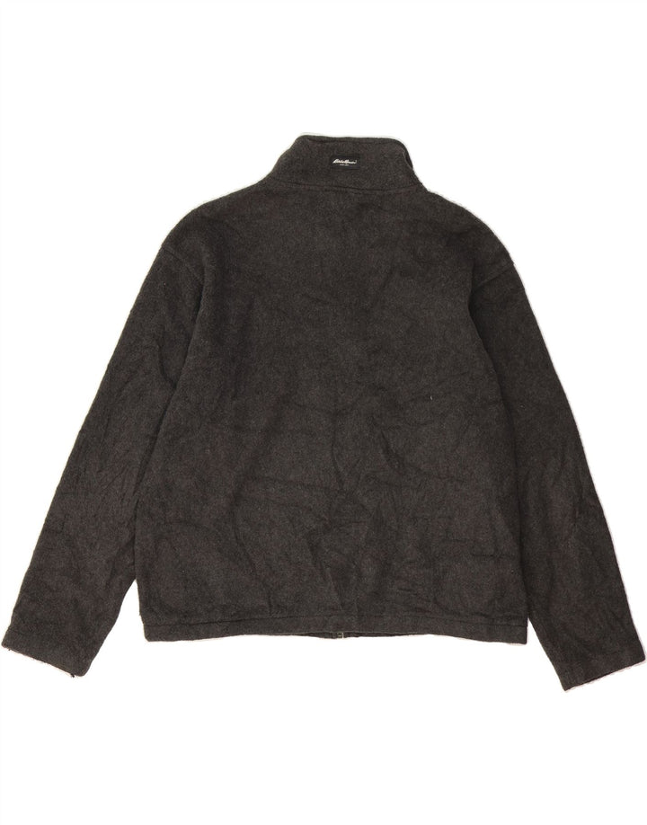 EDDIE BAUER Mens Fleece Jacket UK 40 Large Grey Polyester Vintage Eddie Bauer and Second-Hand Eddie Bauer from Messina Hembry 