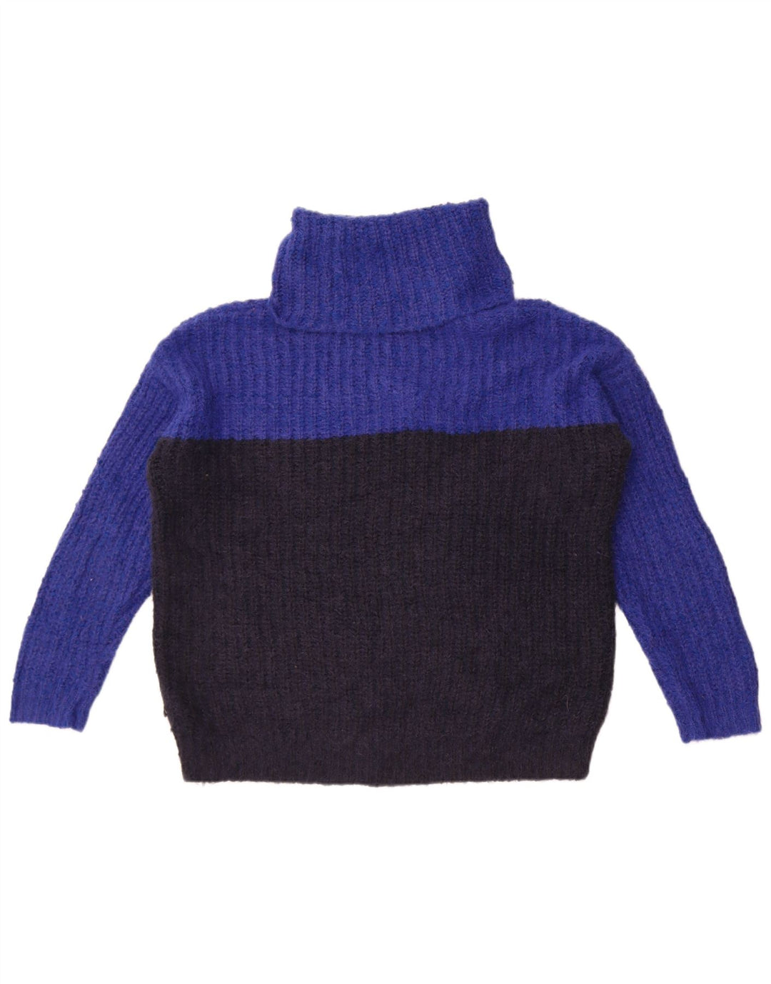 Marks & Spencer Dame Rullehals sweater UK 14 Medium Sort