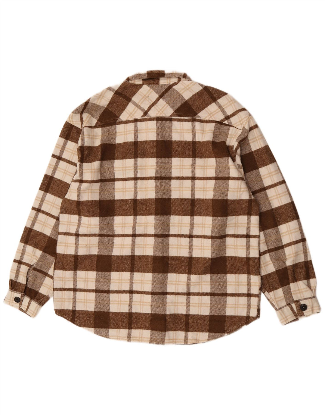 Jack & Jones herre flannelskjorte XL brun ternet polyester