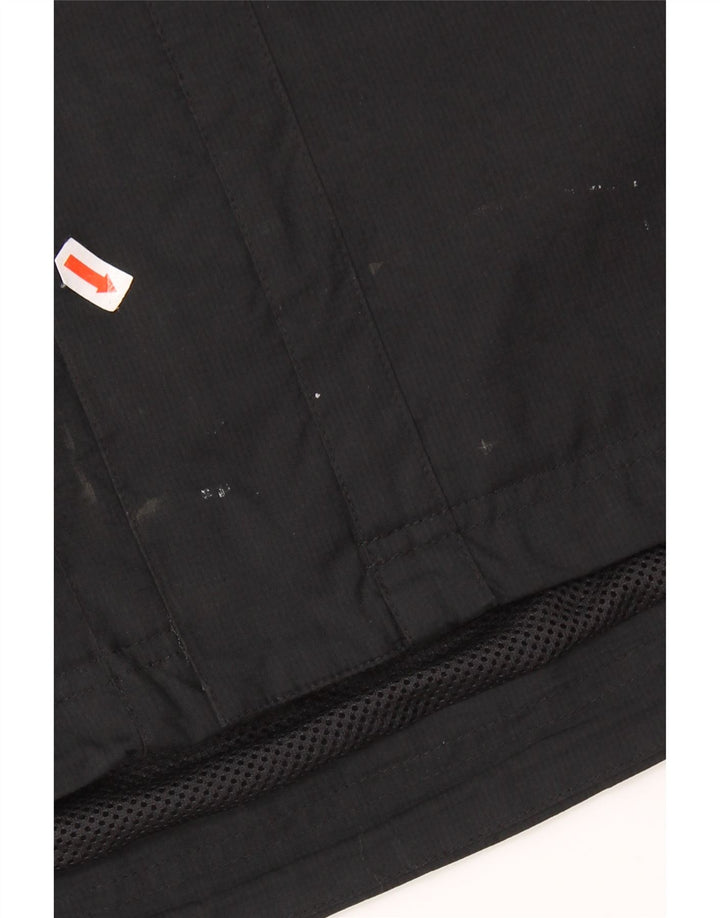 ADIDAS Regnjakke med hætte til mænd UK 38 Medium Sort Colourblock Polyester