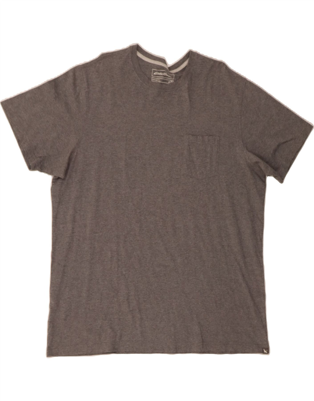 EDDIE BAUER Mens T-Shirt Top XL Grey Cotton Vintage Eddie Bauer and Second-Hand Eddie Bauer from Messina Hembry 