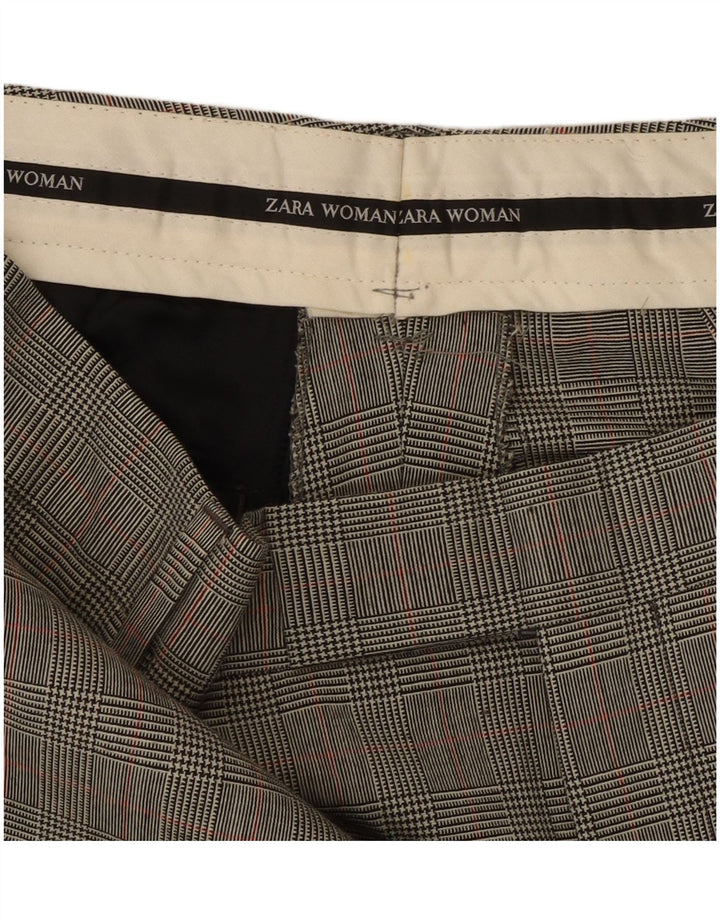 Zara lige jakkesæt til kvinder W32 L31 Grå Houndstooth Classic