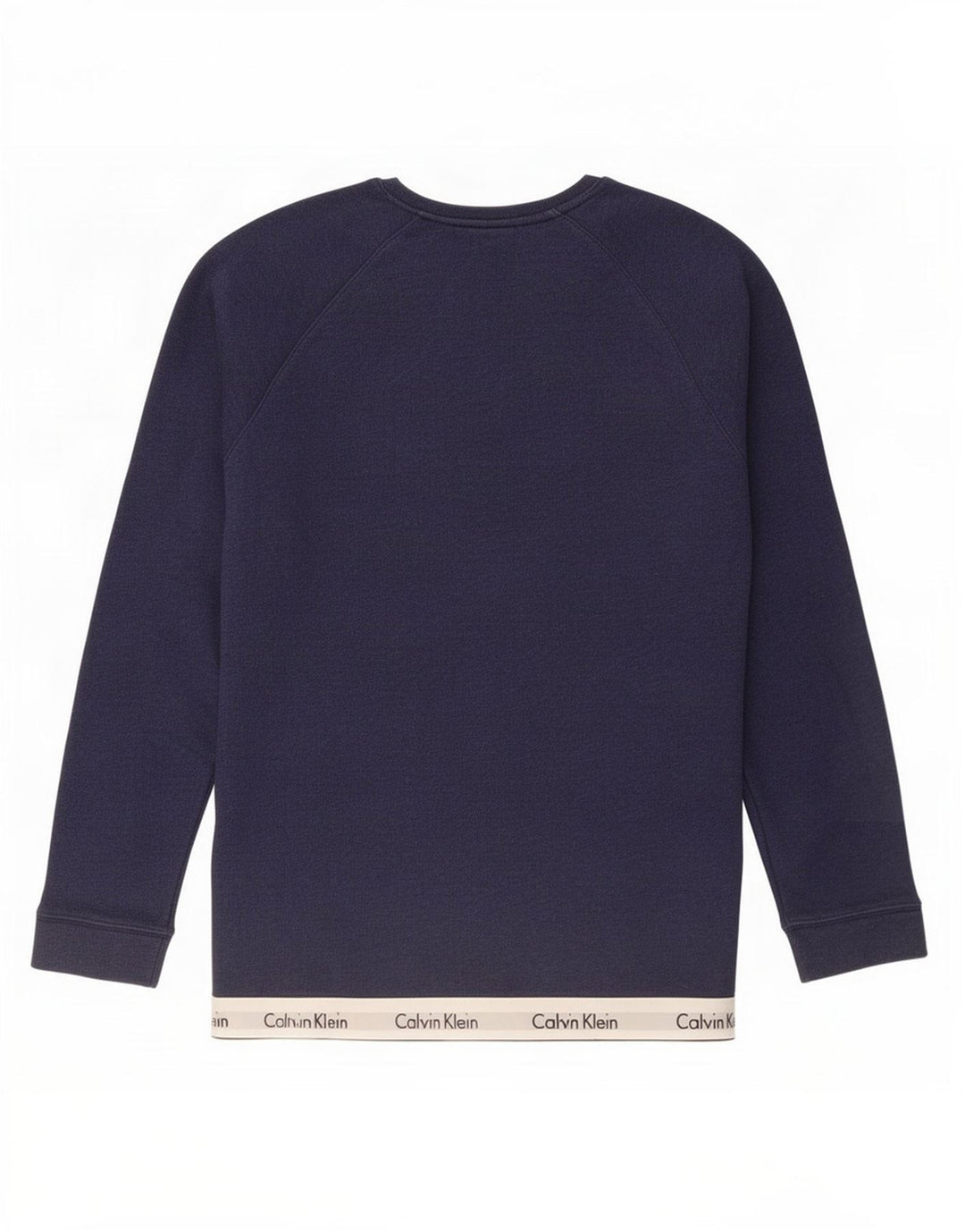 Calvin Klein Herre grafisk sweatshirt Jumper Medium Navy Blue Colourblock