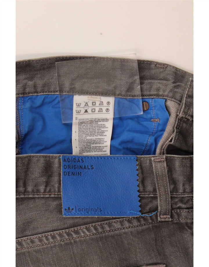 Adidas Slim Jeans til mænd W34 L34 Grå bomuld