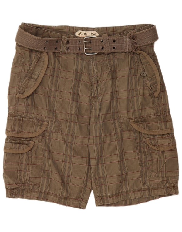 C&A Herre Cargo Shorts EU 48 Medium W34 Khaki ternet bomuld