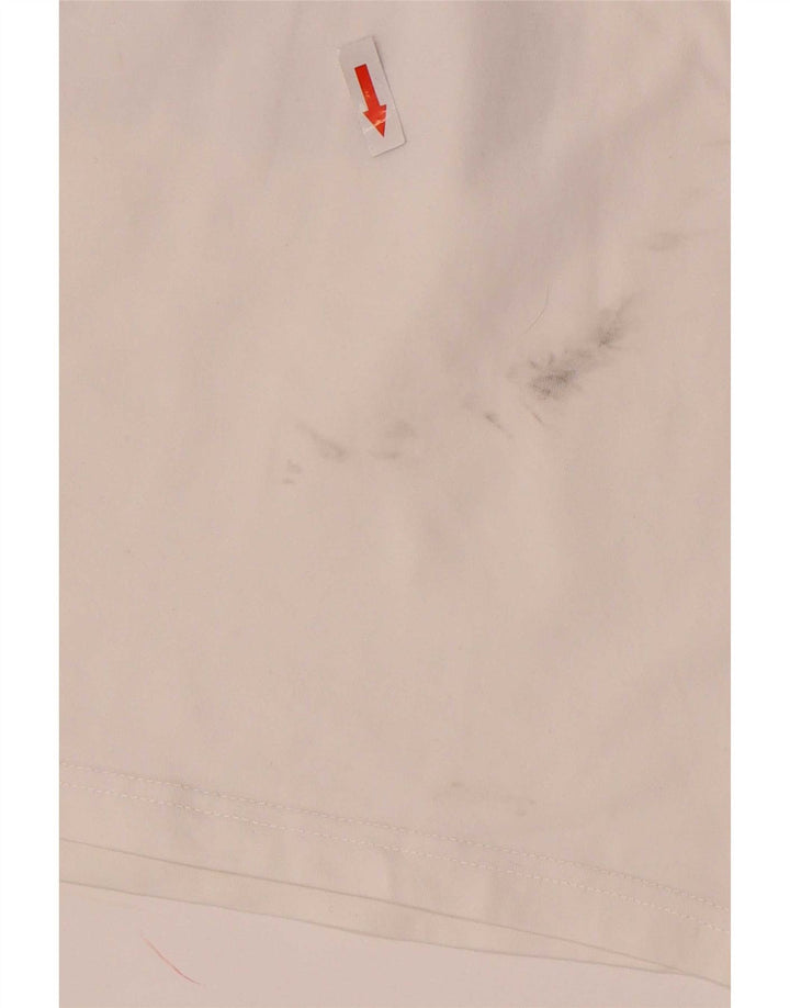 Puma Womens Crop Grafisk Vest Top UK 12 Medium White Bomuld