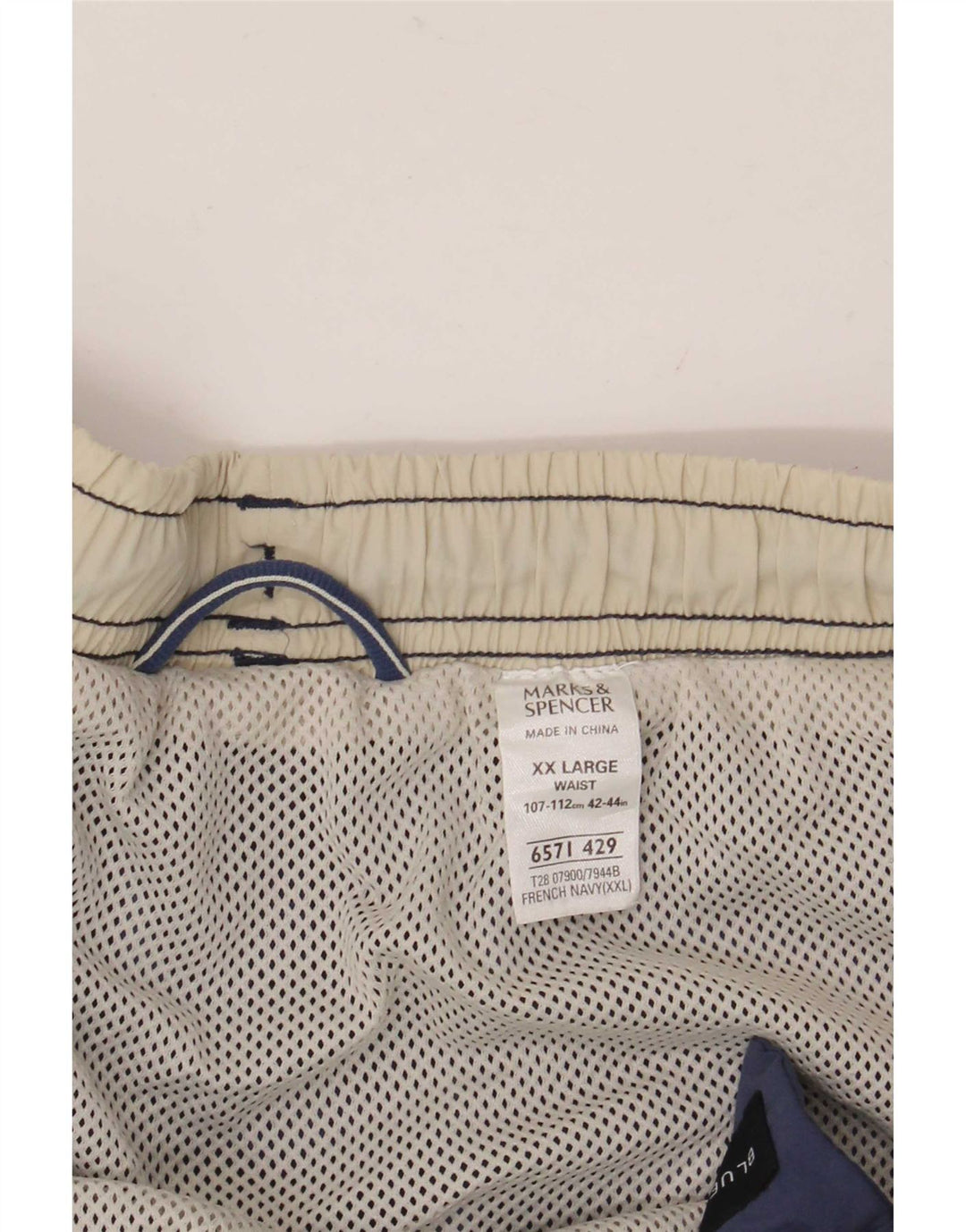 Marks & Spencer Badeshorts til mænd 2XL marineblå polyamid