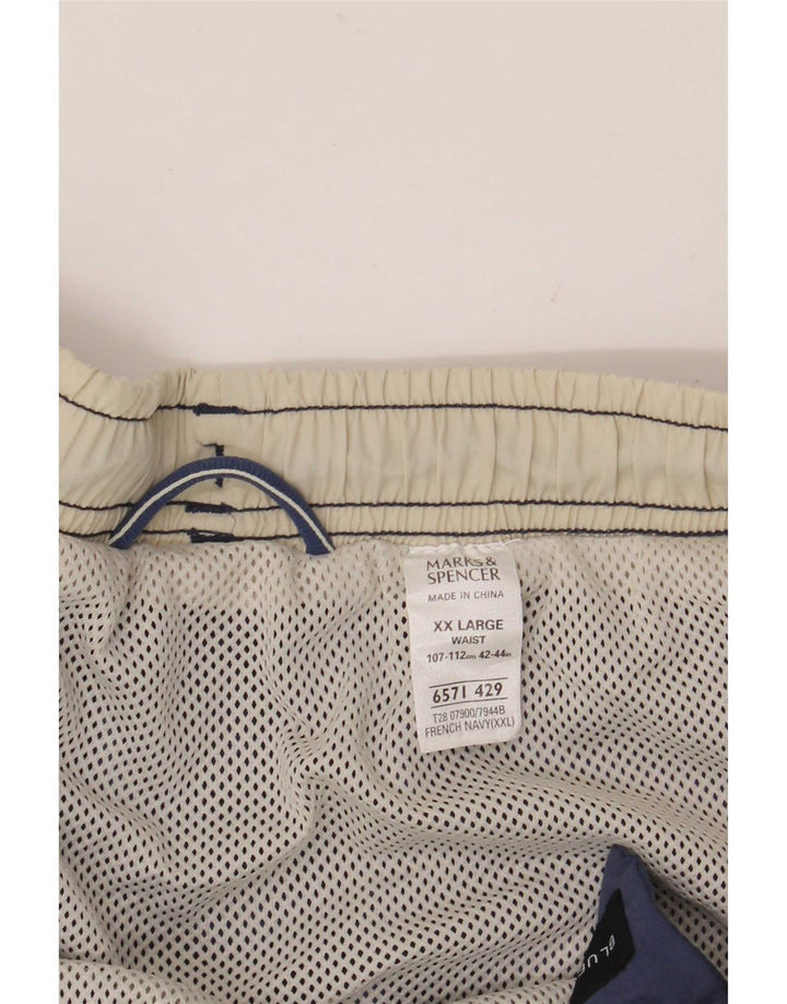 Marks & Spencer Badeshorts til mænd 2XL marineblå polyamid