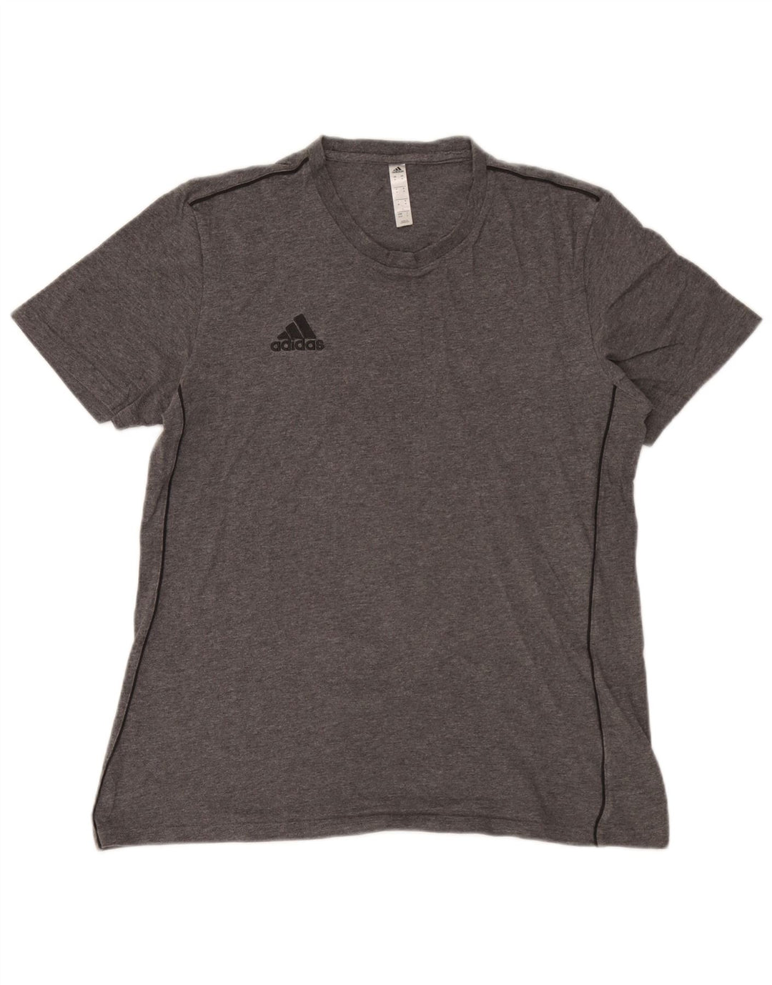 Adidas T-shirt top mellem grå bomuld til mænd