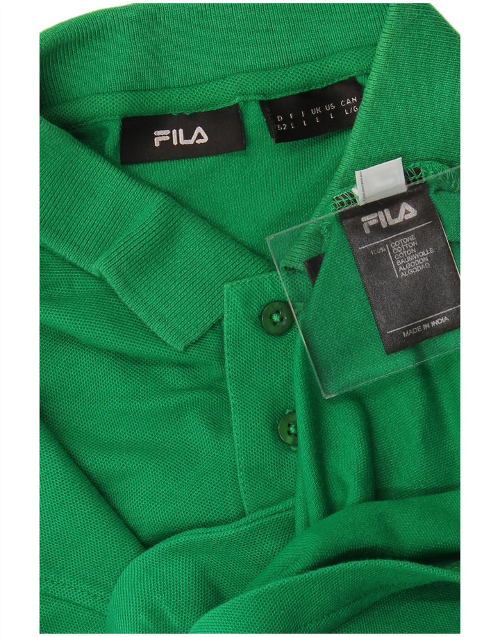 FILA Poloskjorte til mænd Stor grøn bomuld