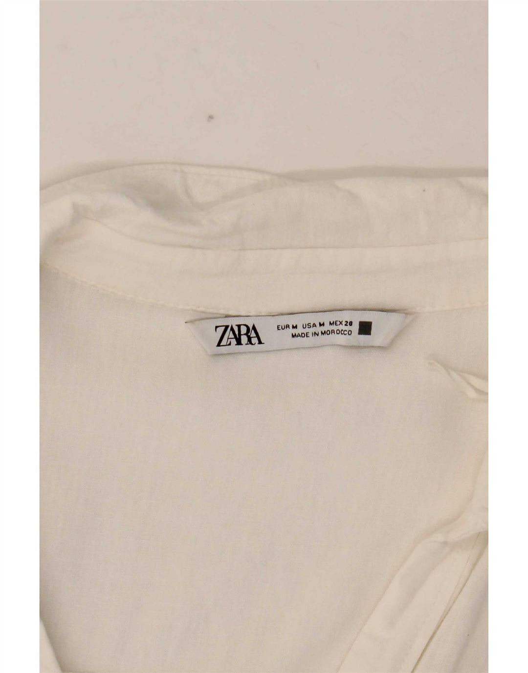 Zara Dame Oversized Shirt UK 14 Medium White