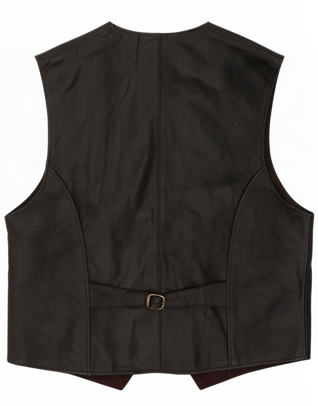 Vintage herre lædervest IT 52 Large Black