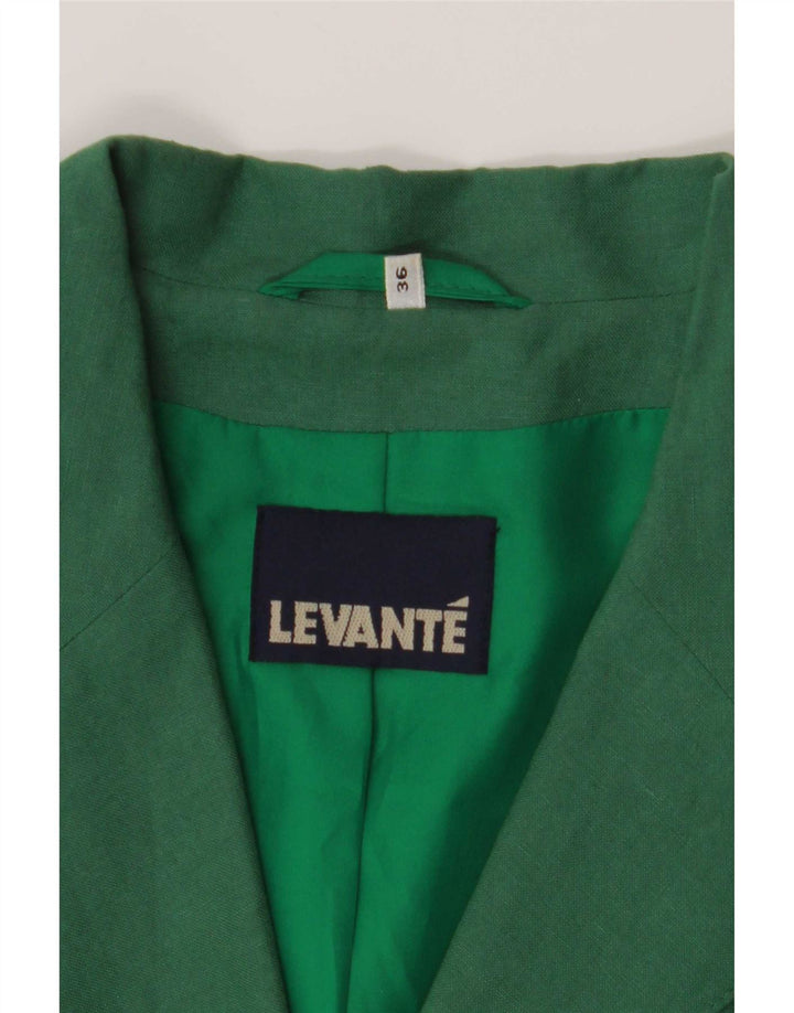 Levante Dame 4-knaps blazerjakke EU 36 Lille grøn polyester