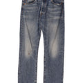 Levi's Herre 501 Straight Jeans W33 L30 Blå Bomuld