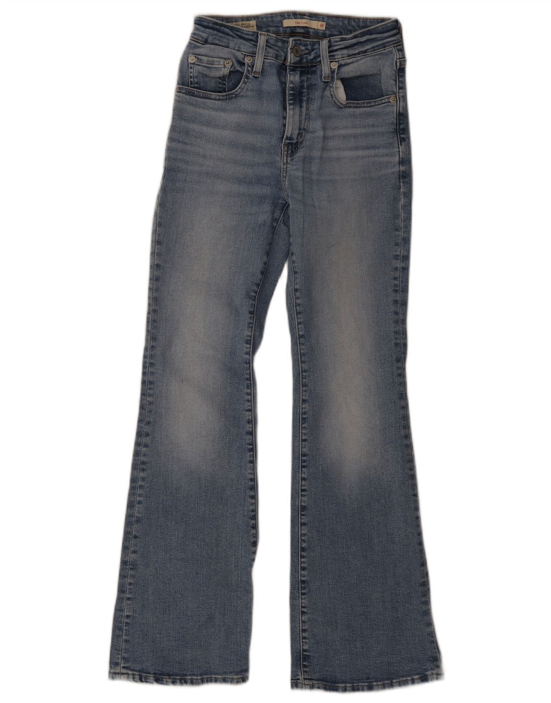 Levi's Dame 726 Flared Jeans W26 L30 Blå Bomuld