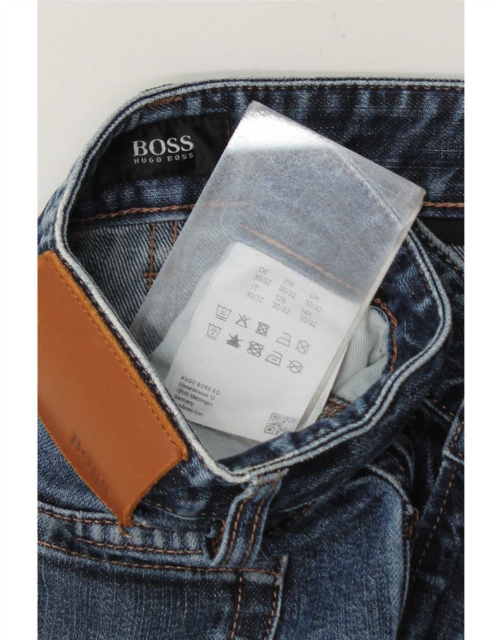 Hugo Boss Herre Slim Jeans W30 L28 Blå Bomuld