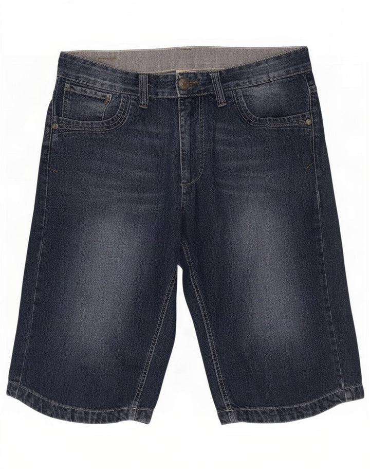 Zara Herre Denim Shorts EU 42 Large W32 Navy Blue