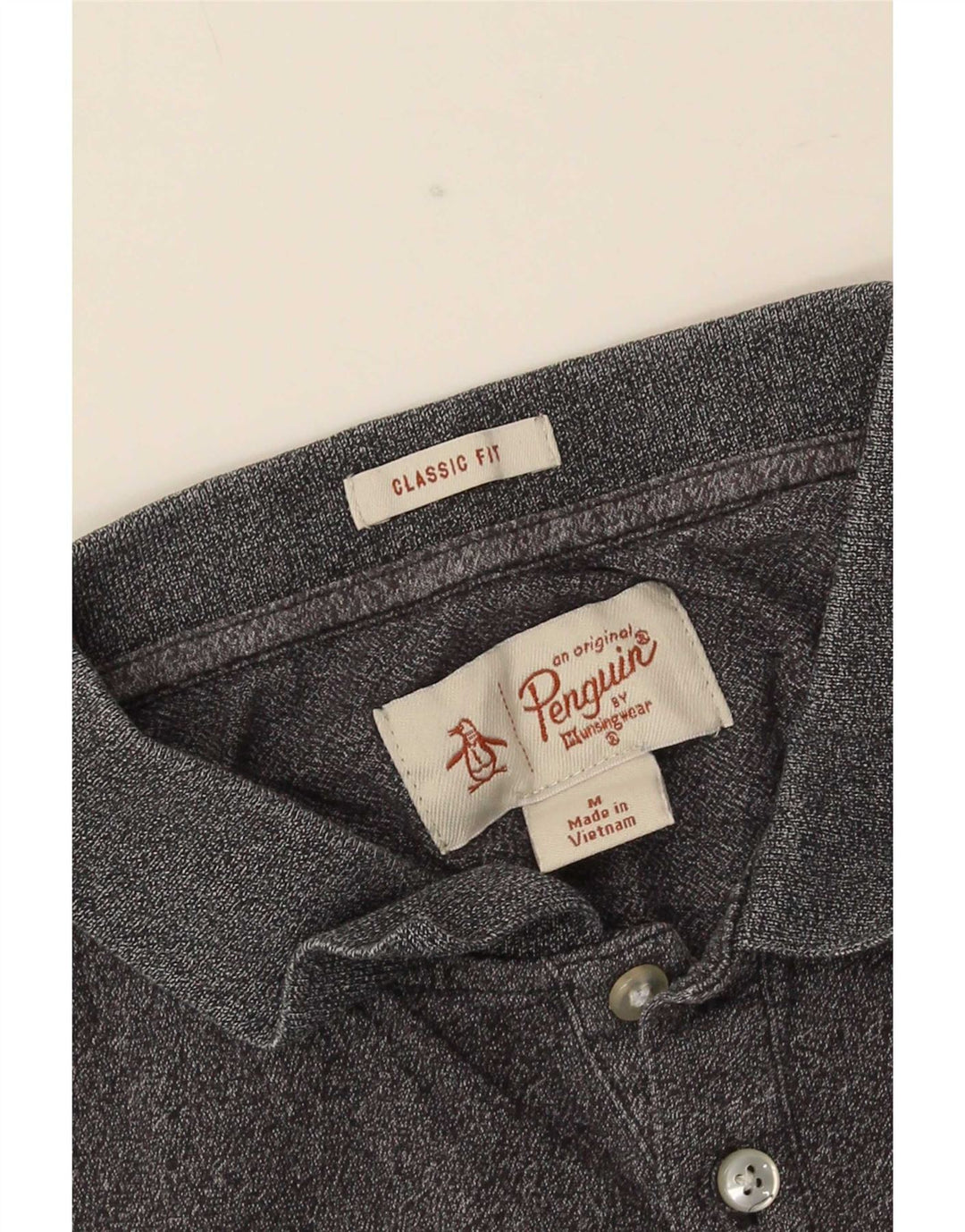Penguin Herre Classic Fit Polo Shirt Medium Grey