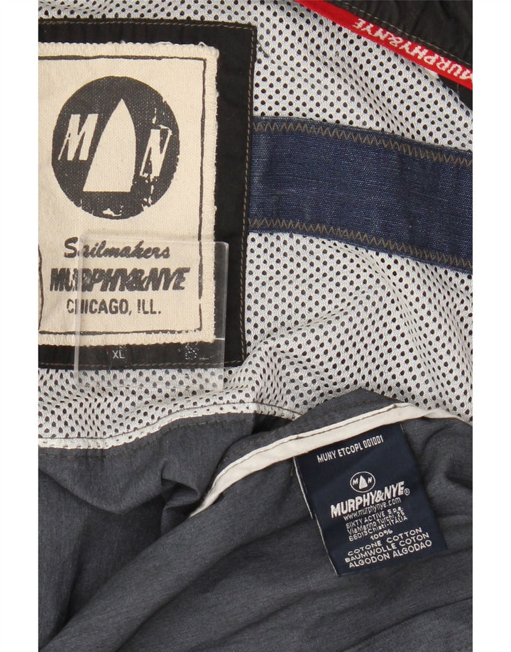 Murphy & Nye Graphic Bomber Jacket til kvinder UK 18 XL Sort bomuld