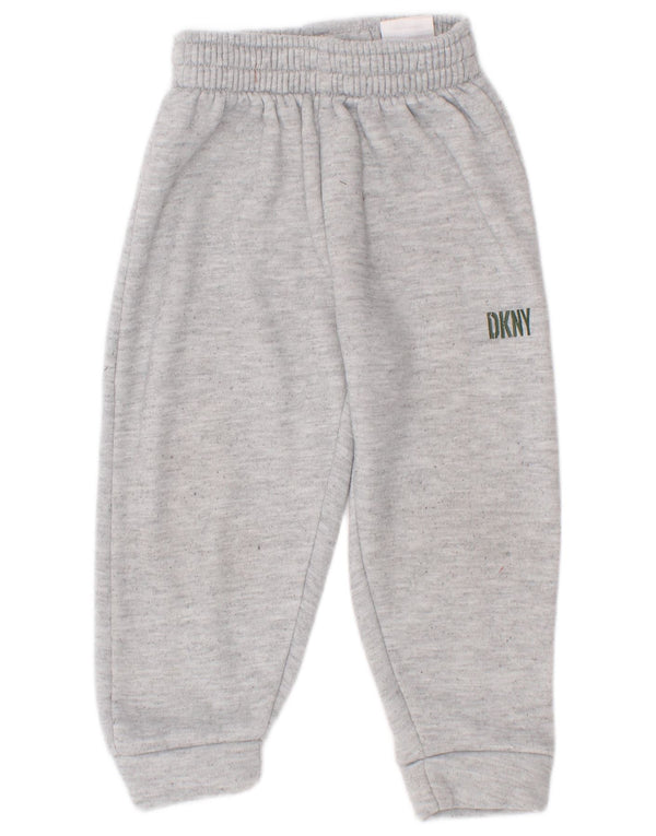 Dkny Baby Boys Joggers Træningsdragt Bukser 18-24 måneder Grå Flecked