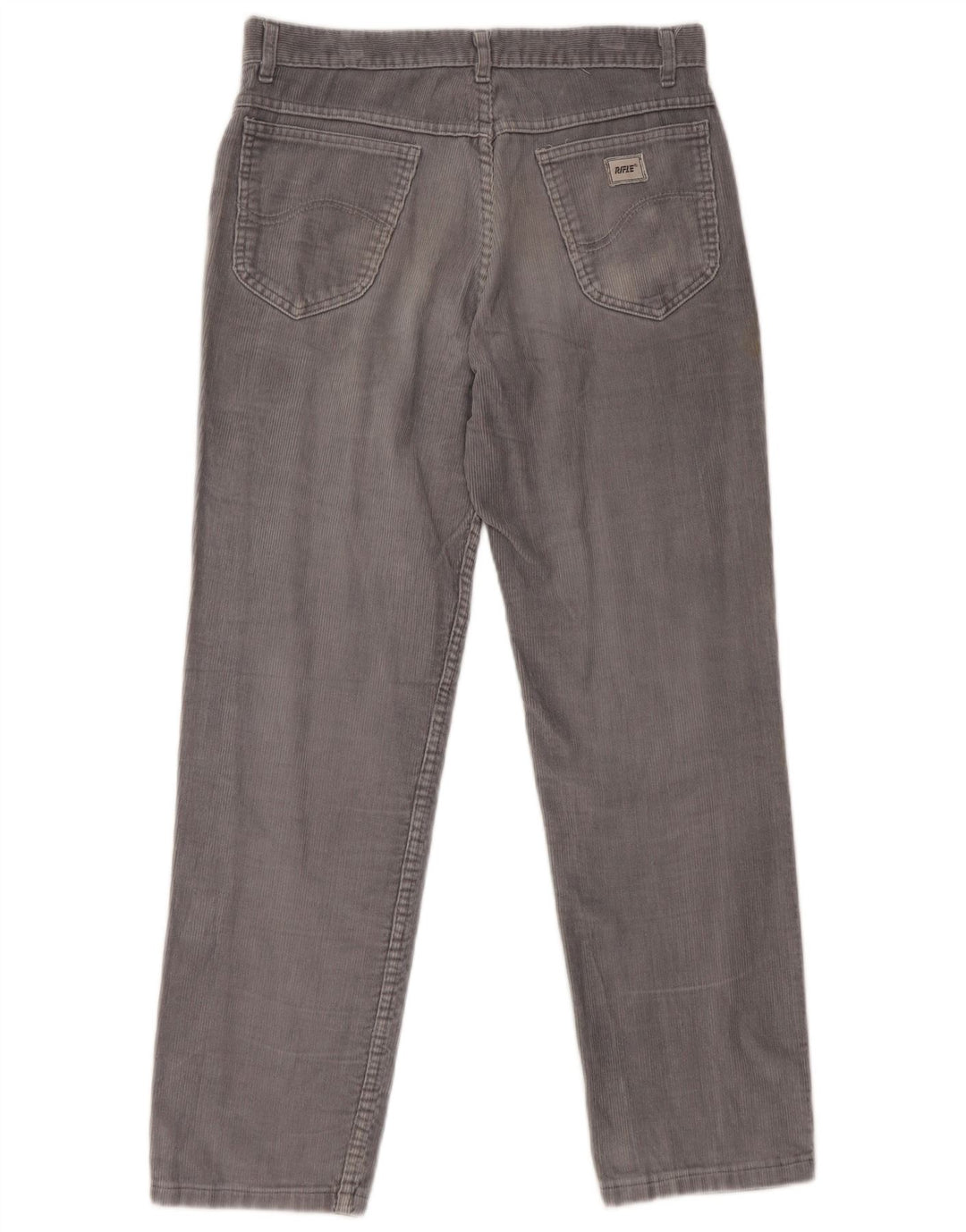 RIFLE Lige fløjlsbukser til mænd W28 L28 Blå bomuld