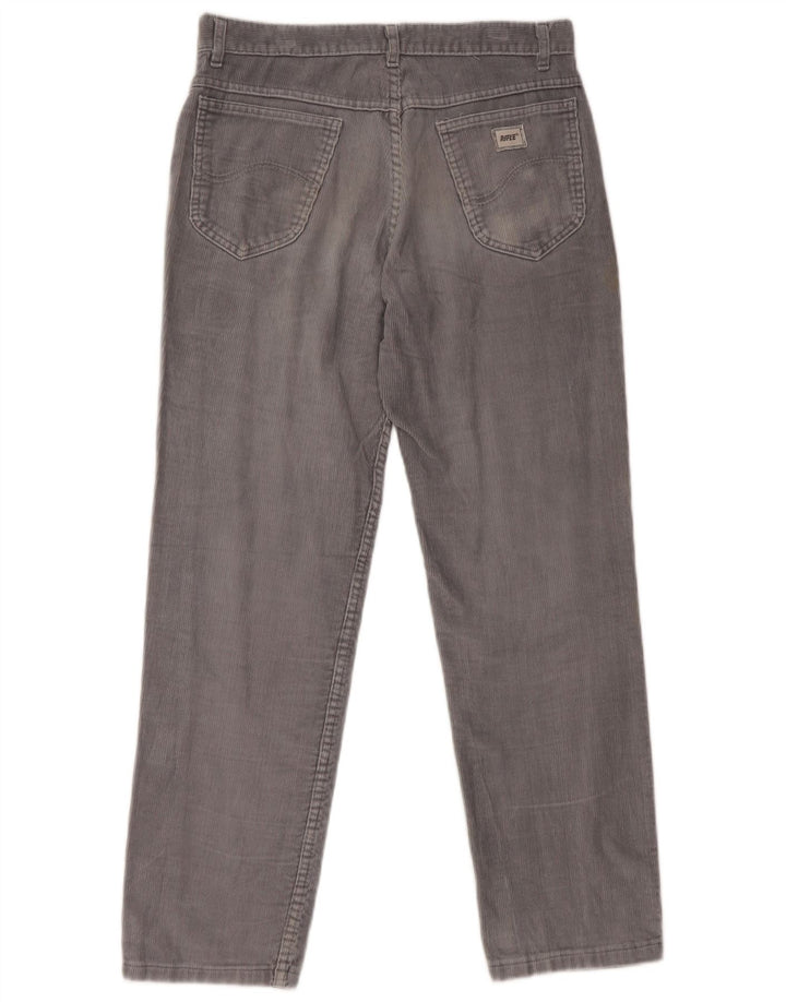 RIFLE Lige fløjlsbukser til mænd W28 L28 Blå bomuld