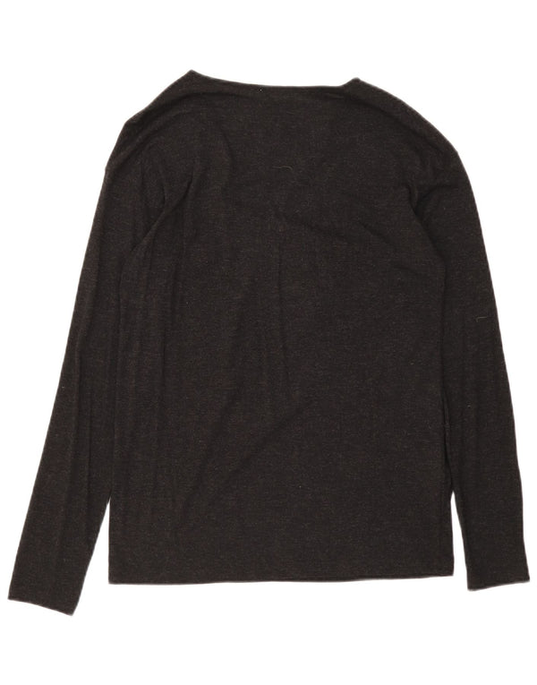Massimo Dutti Dame Top Langærmet UK 12 Medium Sort